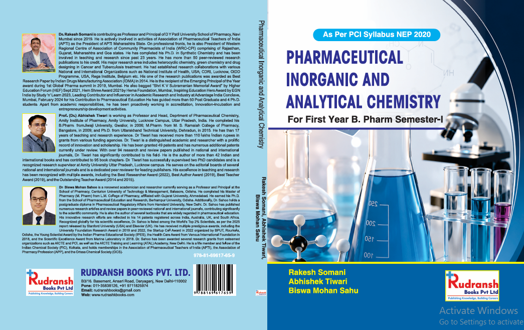 Textbook of Pharmaceutical Inorganic and Analytical Chemistry